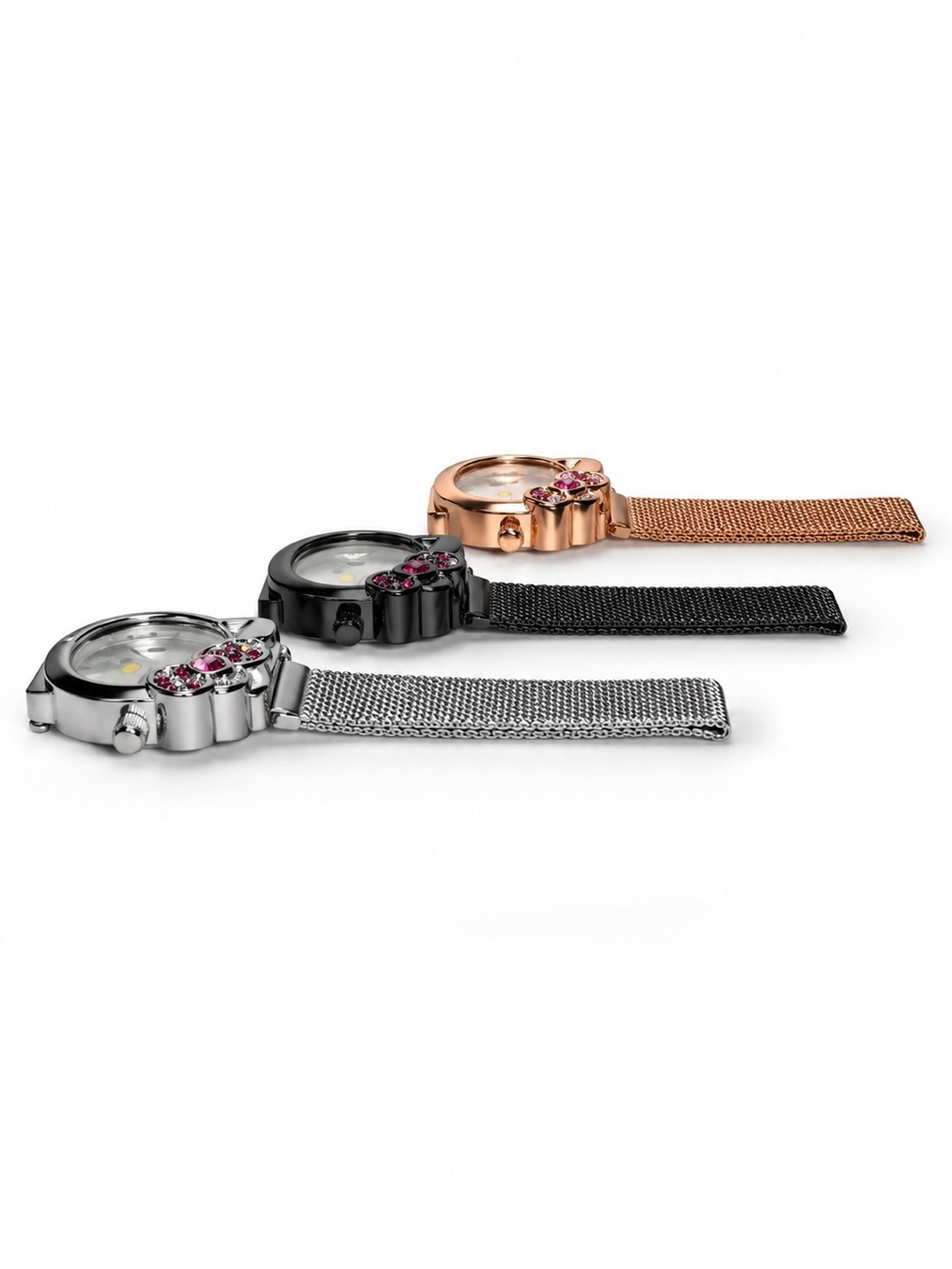 Hello Kitty Rhinestone Mesh Watch.NWT - Picture 3 of 7